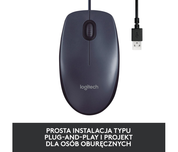 LOGITECH M100 BLACK 910-001604 - 659868 - zdjęcie 4